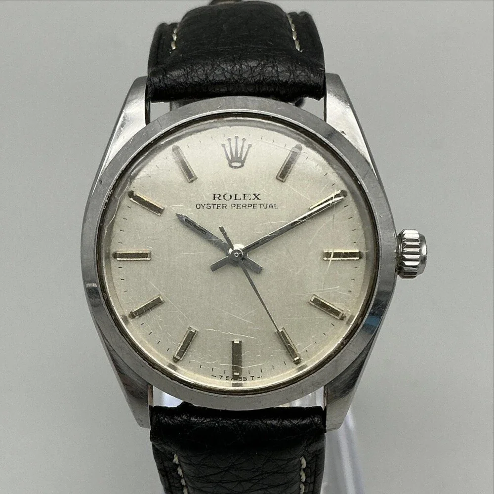 Vintage Rolex Oyster Perpetual Mens Watch 34mm 1520 Cal. 1002 Case Automatic